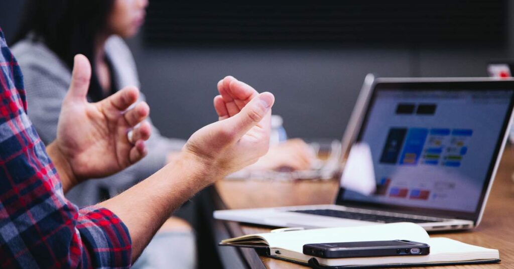 Hand gestures at work